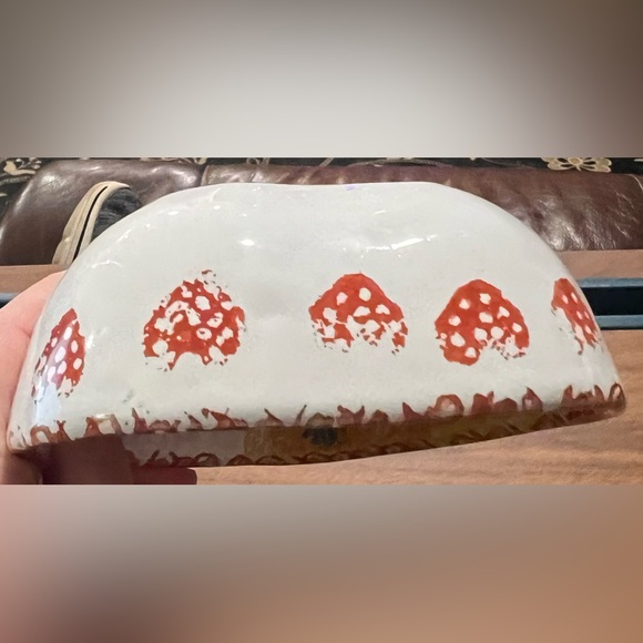 Made in Italy Heart Shaped Bowl / Trinket Dish Hand Painted Pottery Italica ARS - Picture 6 of 11